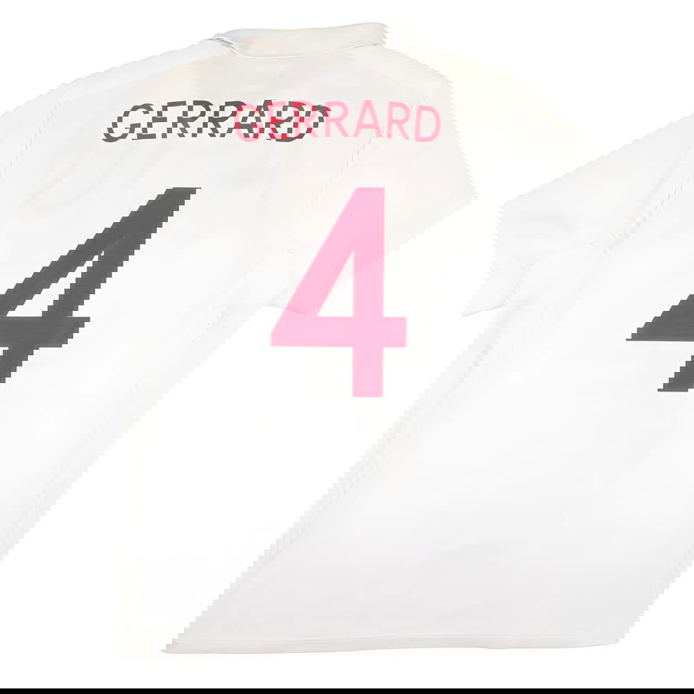 England 2009-10 Home Shirt (M) Gerrard #4 (Good) England 2009-10 Home Shirt (M) Gerrard #4 (Good)
