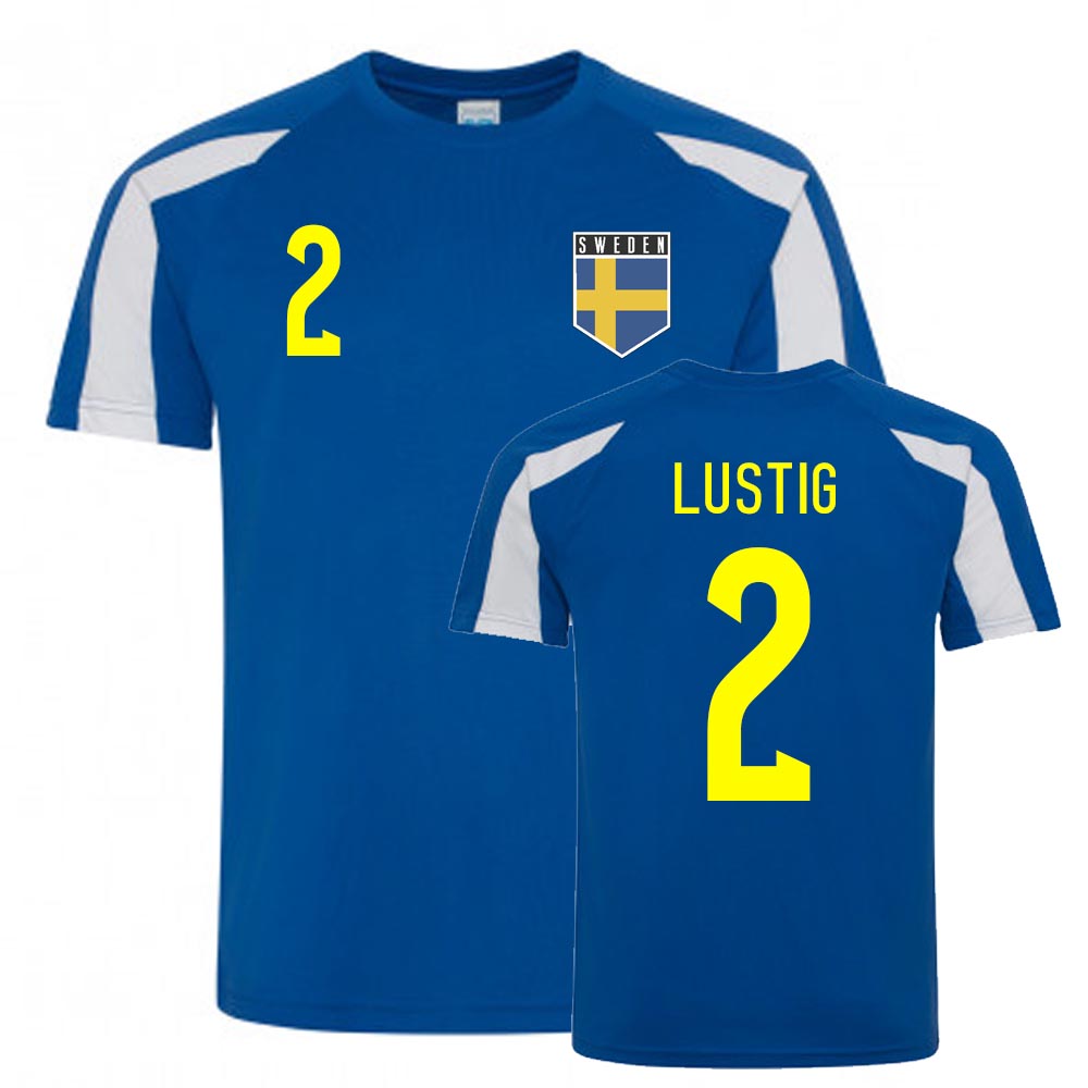 Mikael Lustig Sweden Sports Training Jersey (Blue-White) Mikael Lustig Sweden Sports Training Jersey (Blue-White)