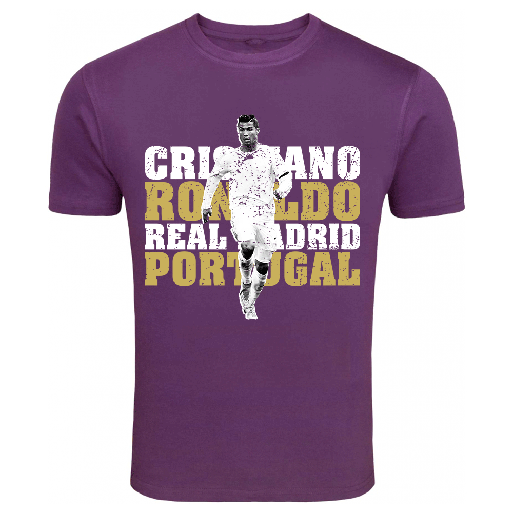 Cristiano Ronaldo Real Madrid T-Shirt (Purple) - Kids  Cristiano Ronaldo Real Madrid T-Shirt (Purple) - Kids