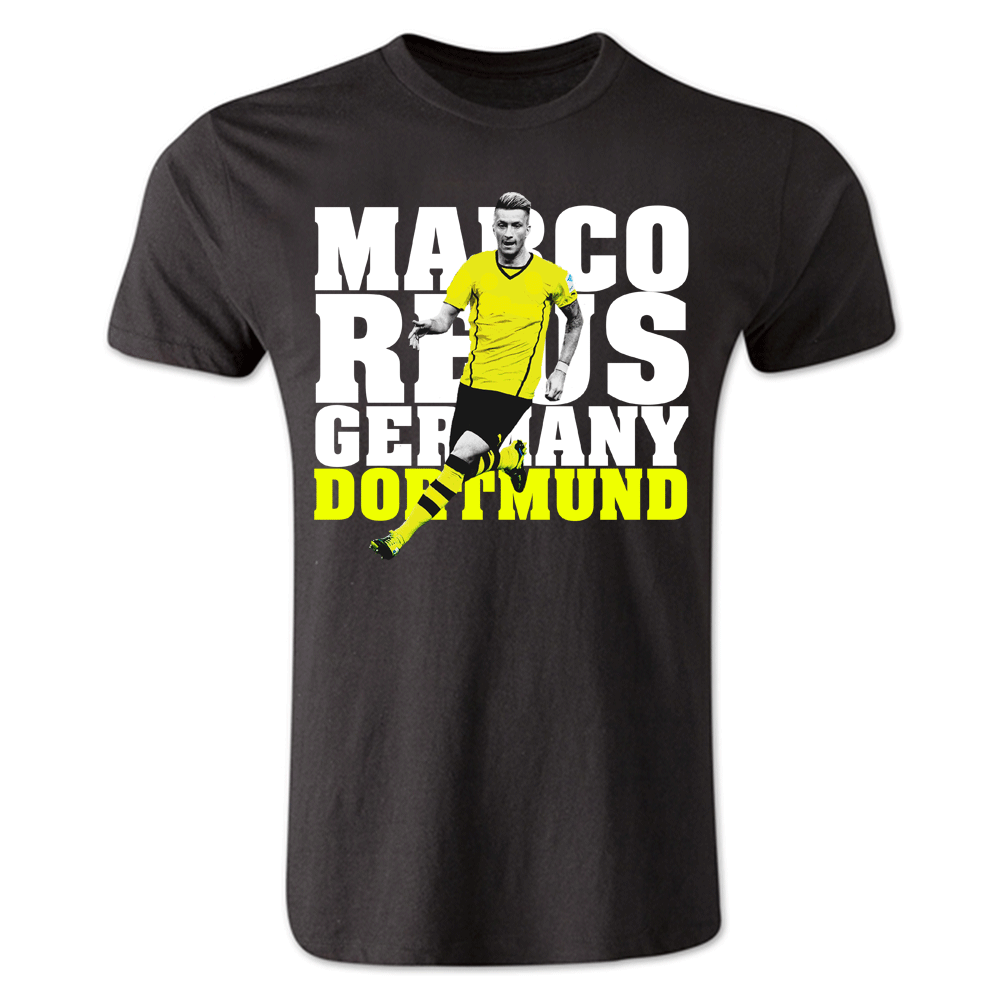 Marco Reus Dortmund Player T-Shirt (Black) - Kids  Marco Reus Dortmund Player T-Shirt (Black) - Kids