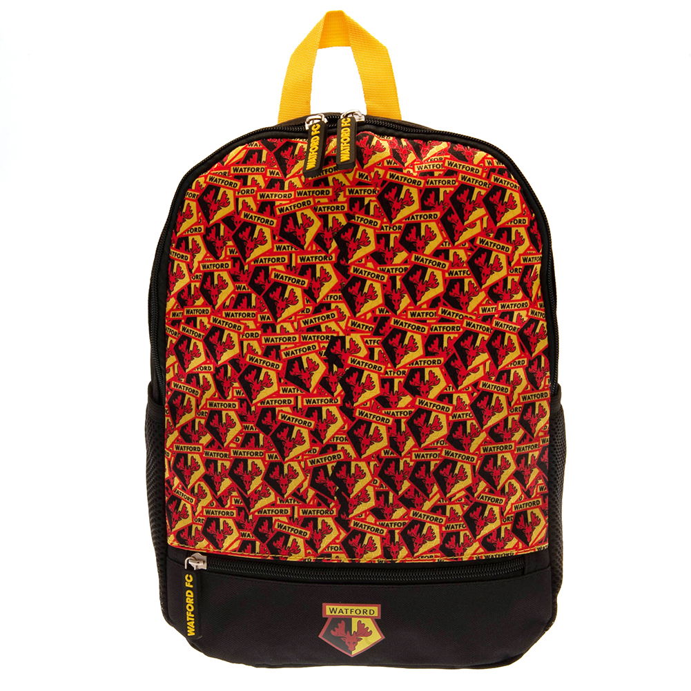 Watford FC Multi Crest Junior Backpack Watford FC Multi Crest Junior Backpack