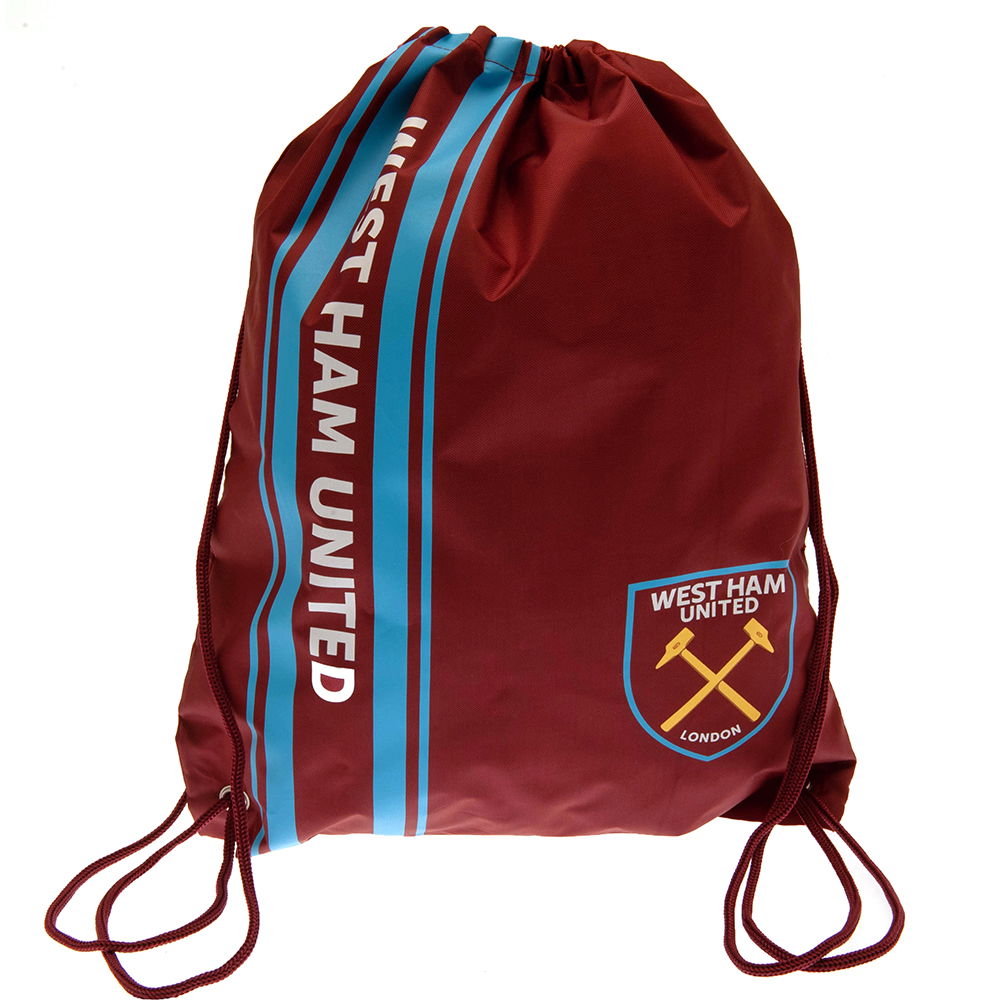 West Ham United FC Stripe Gym Bag West Ham United FC Stripe Gym Bag