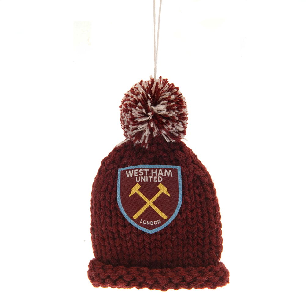 West Ham United FC Hanging Bobble Hat West Ham United FC Hanging Bobble Hat