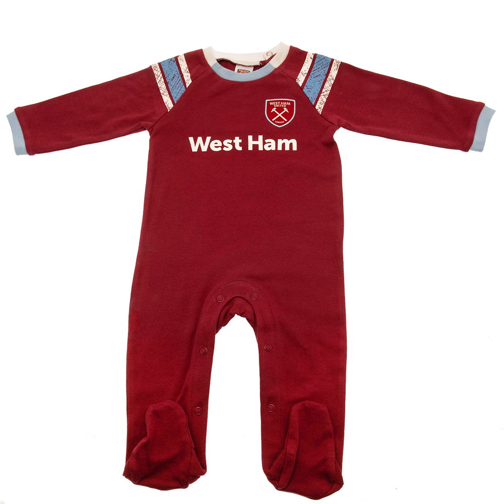 West Ham United FC Sleepsuit 9-12 Mths ST West Ham United FC Sleepsuit 9-12 Mths ST