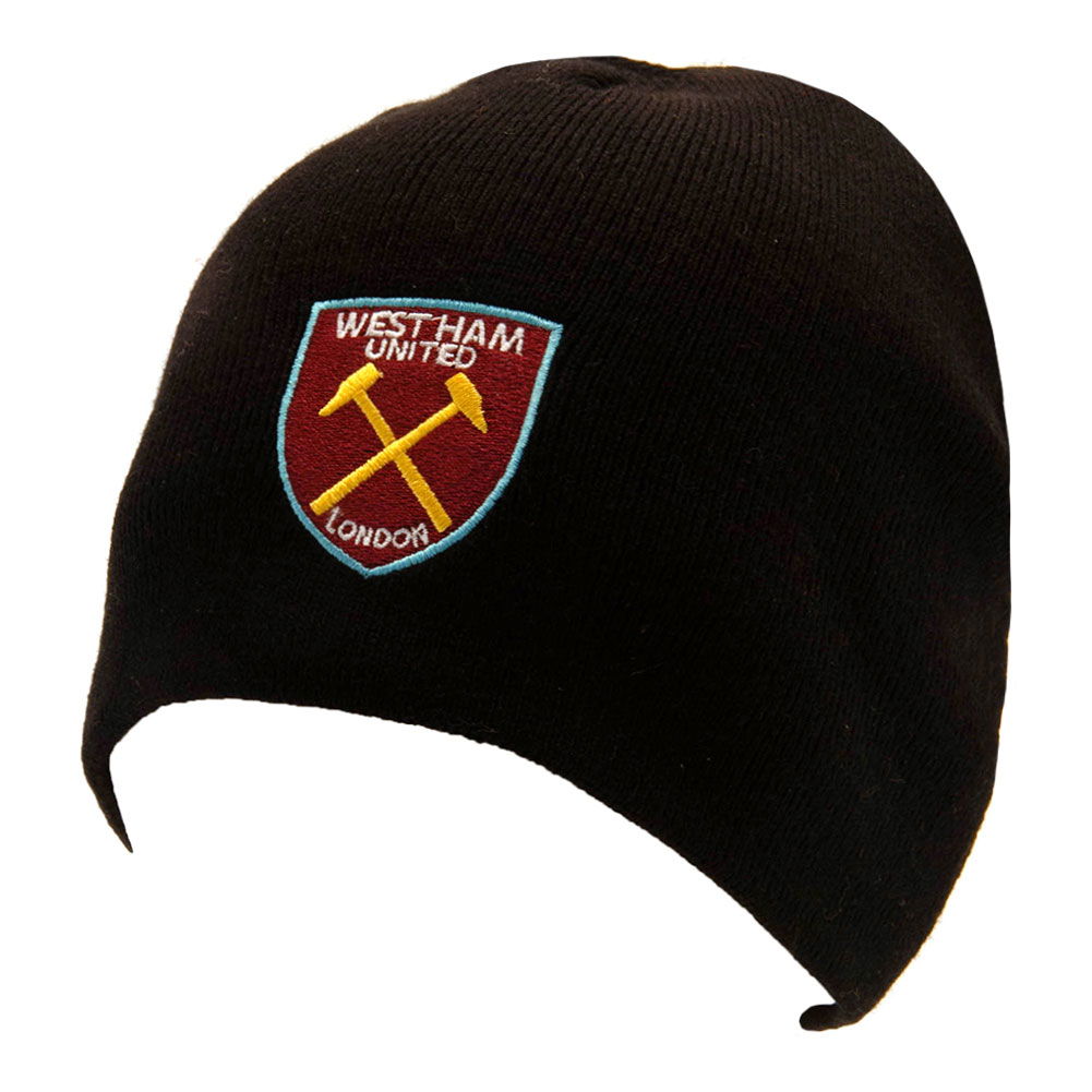 West Ham United FC Black Beanie West Ham United FC Black Beanie