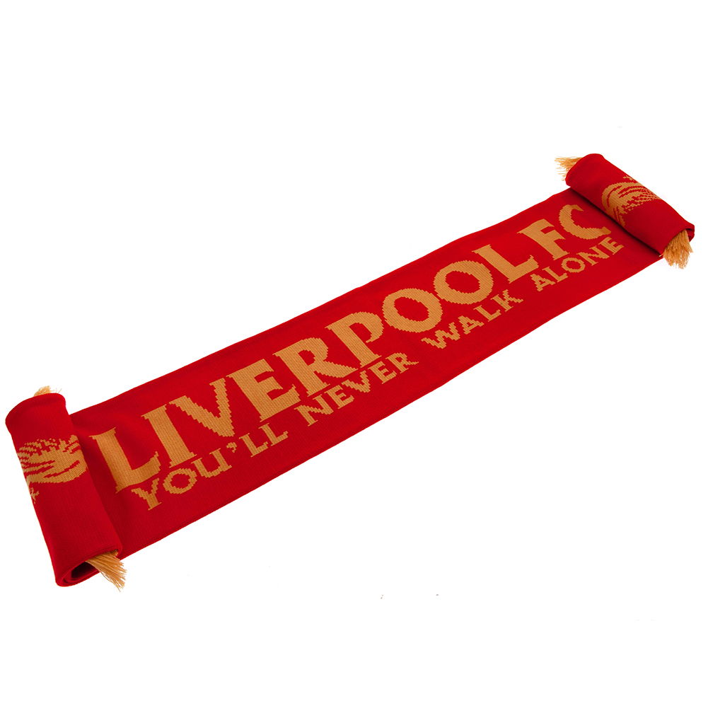 Liverpool FC Gold Liverbird Scarf Liverpool FC Gold Liverbird Scarf