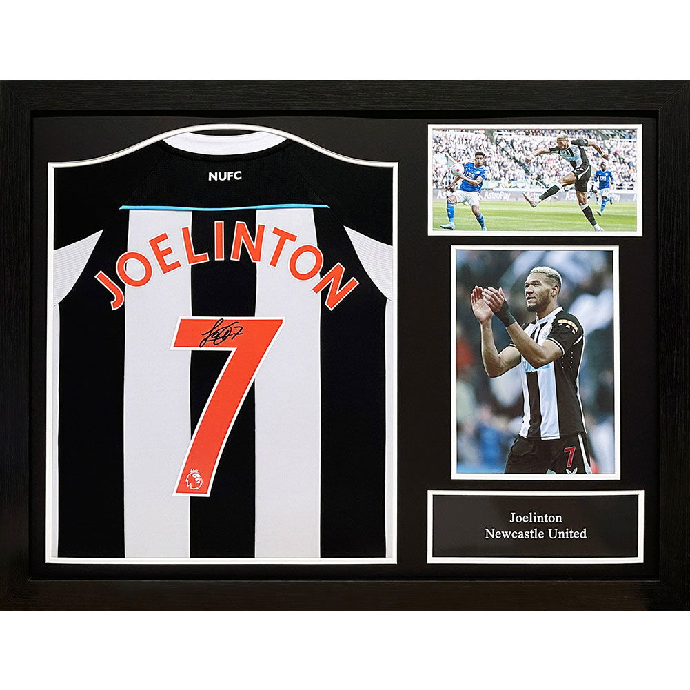 Newcastle United FC Joelinton Signed Shirt (Framed) Newcastle United FC Joelinton Signed Shirt (Framed)