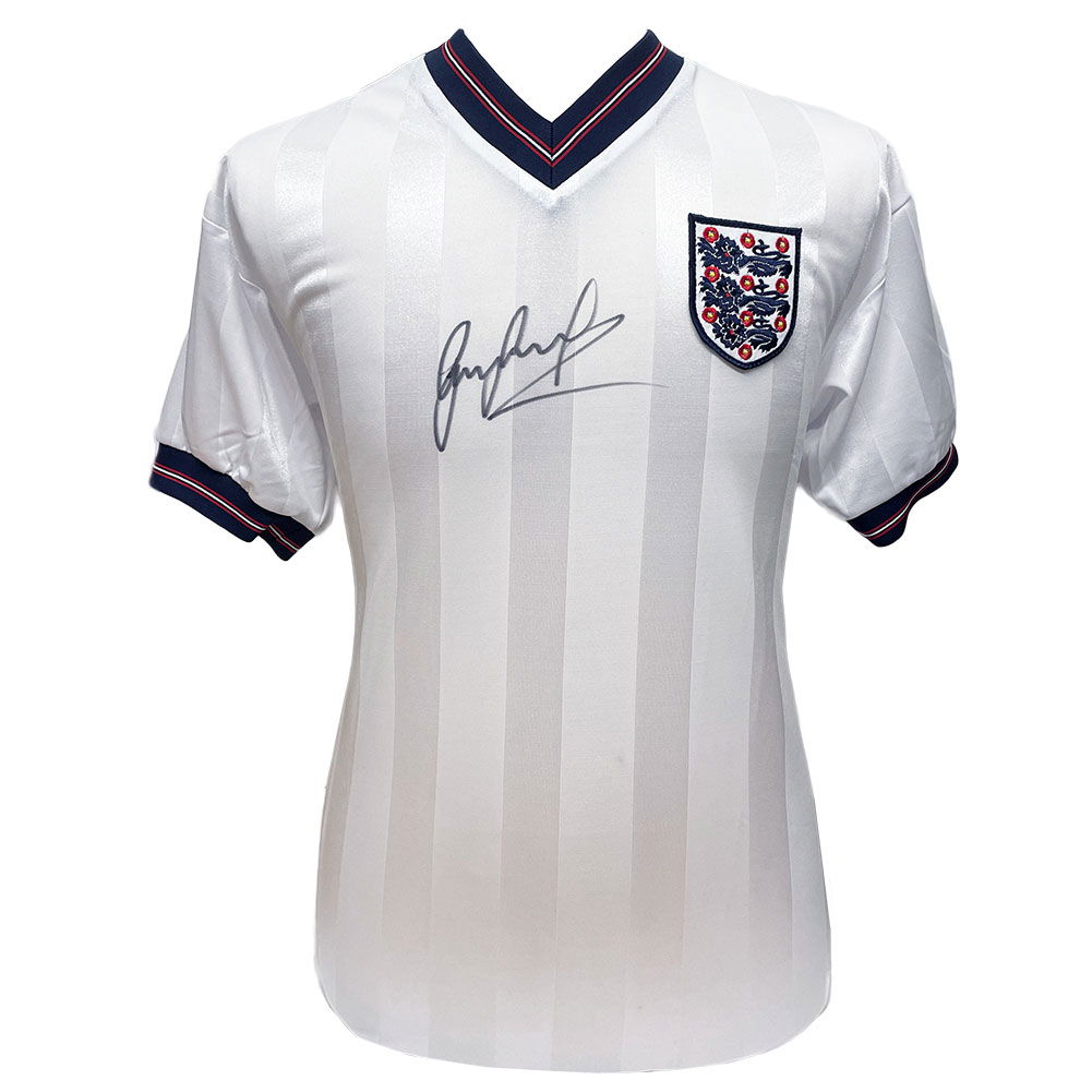 England FA 1986 Lineker Signed Shirt England FA 1986 Lineker Signed Shirt