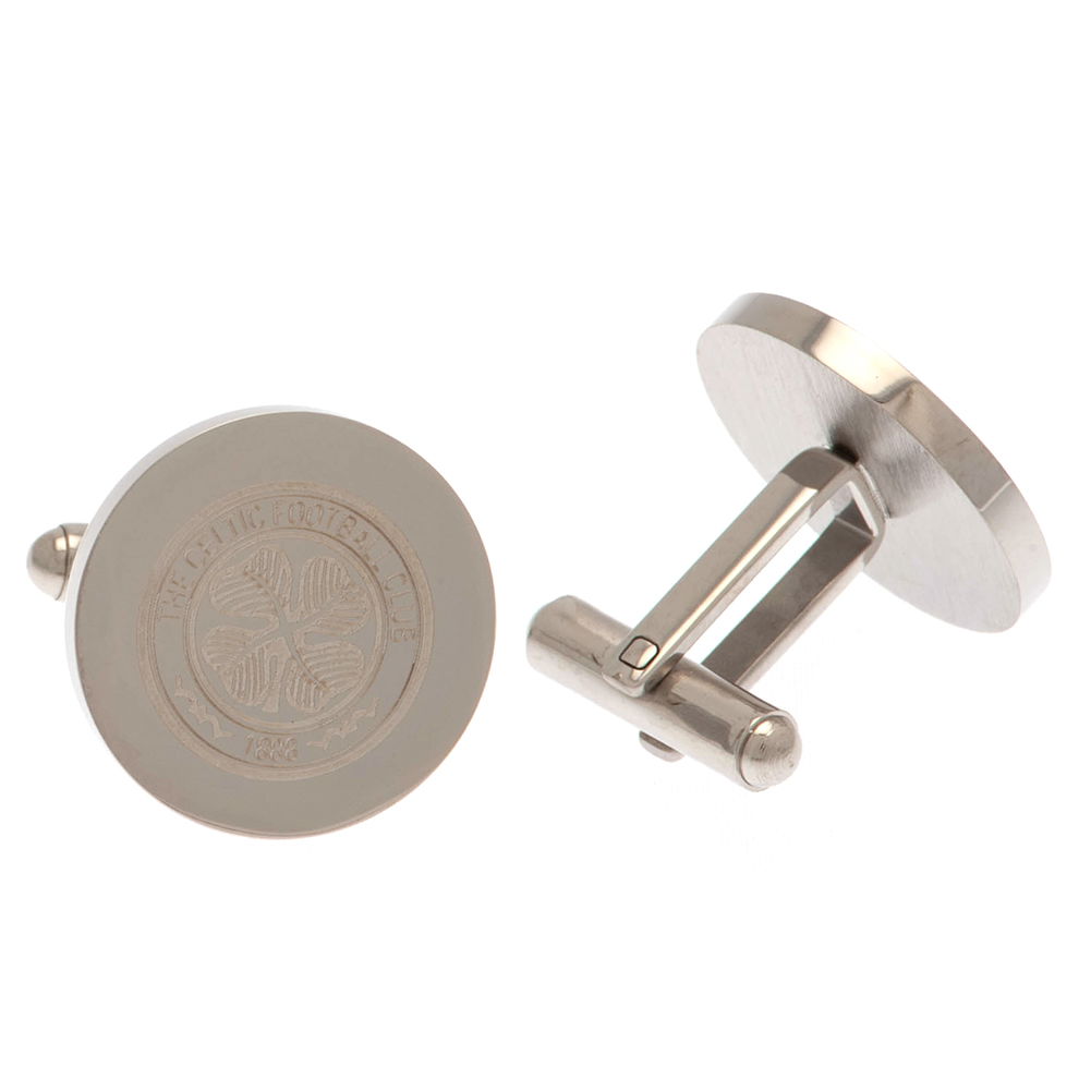 Celtic FC Stainless Steel Round Cufflinks Celtic FC Stainless Steel Round Cufflinks