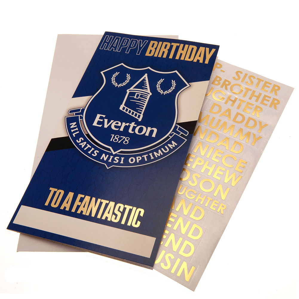 Everton FC Personalised Birthday Card Everton FC Personalised Birthday Card