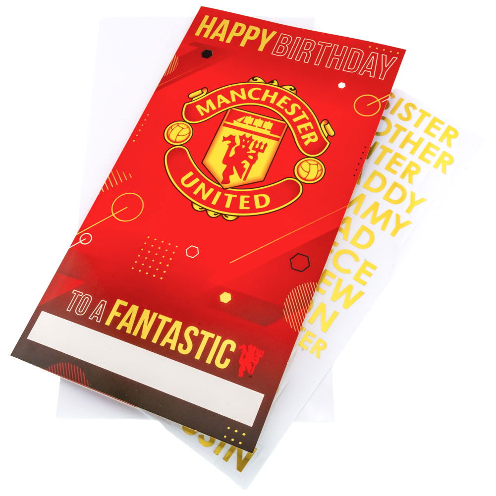 Manchester United FC Personalised Birthday Card Manchester United FC Personalised Birthday Card
