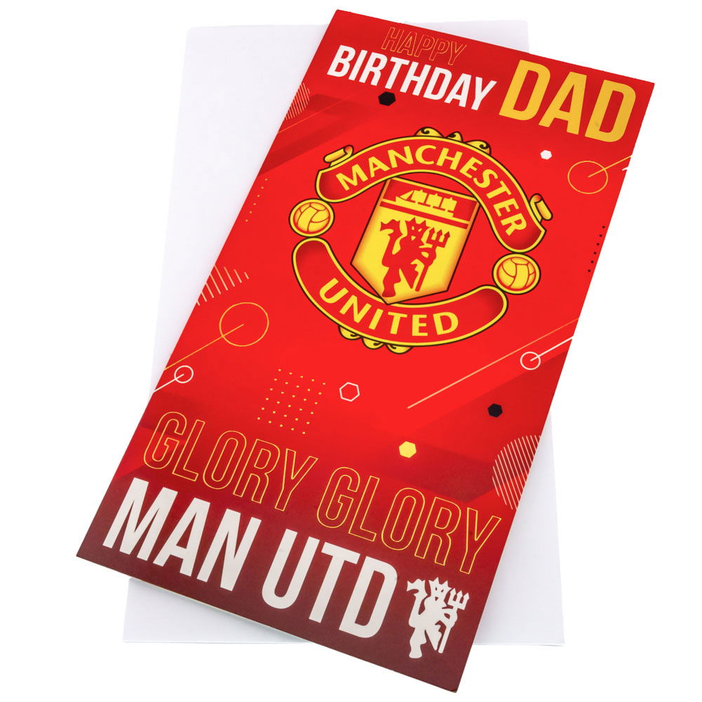 Manchester United FC Dad Birthday Card Manchester United FC Dad Birthday Card