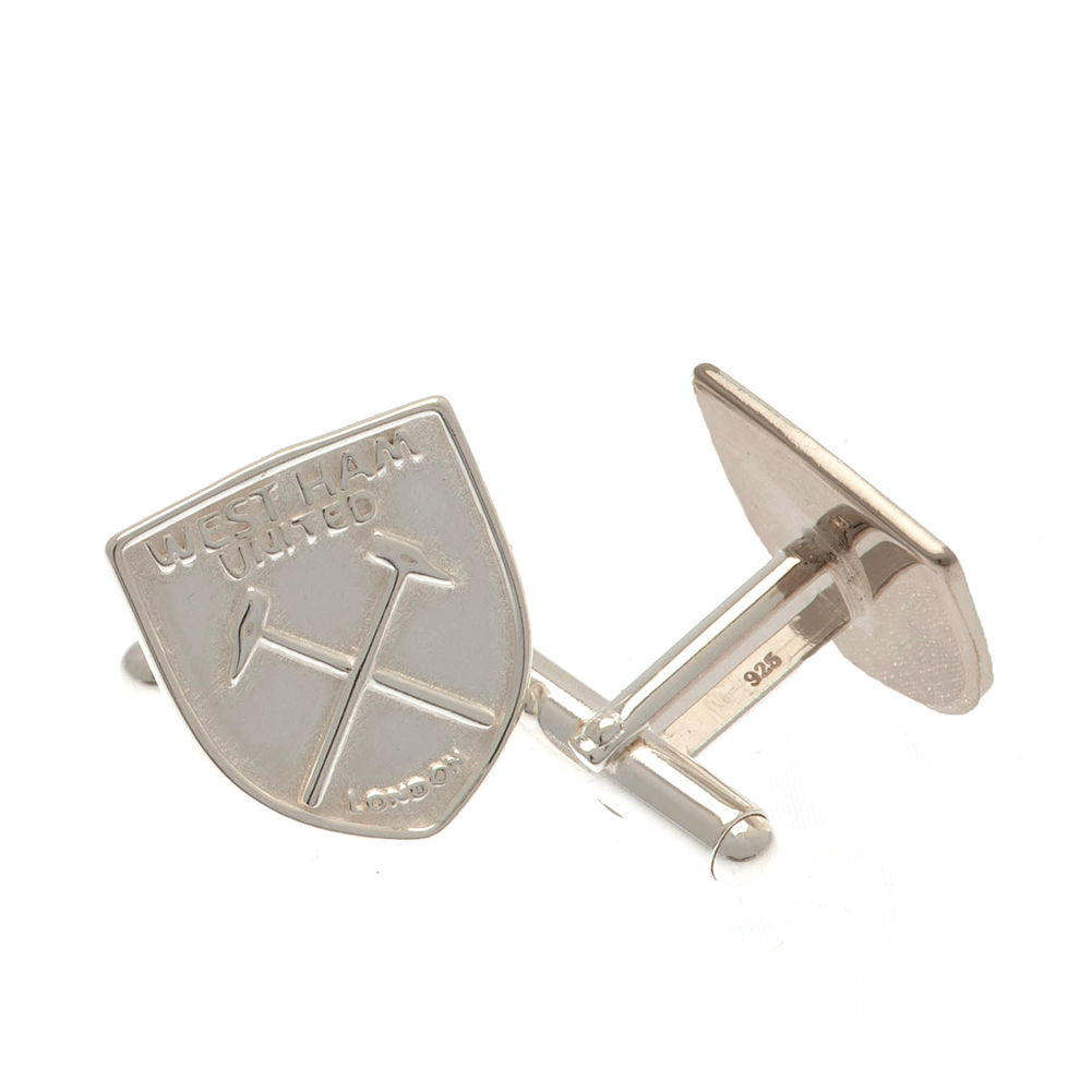 West Ham United FC Sterling Silver Crest Cufflinks West Ham United FC Sterling Silver Crest Cufflinks