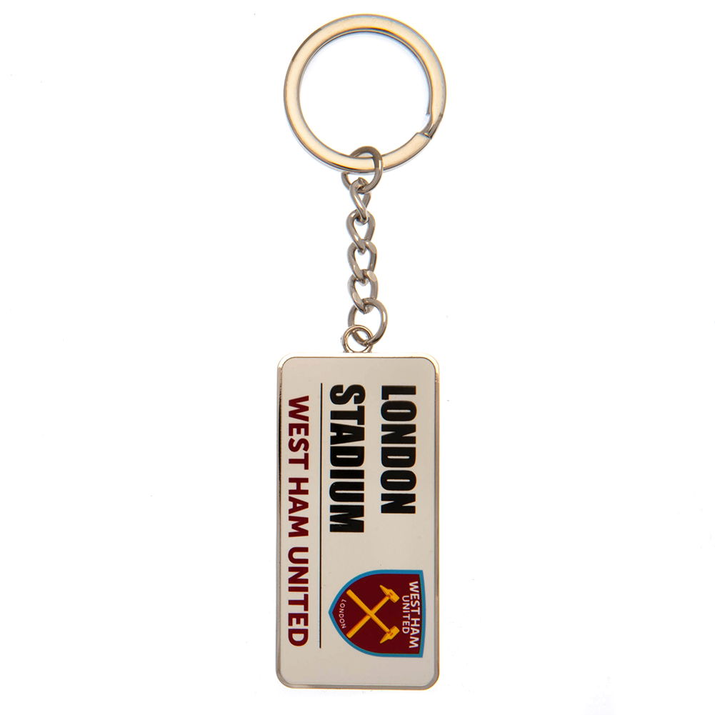 West Ham United FC Street Sign Keyring West Ham United FC Street Sign Keyring