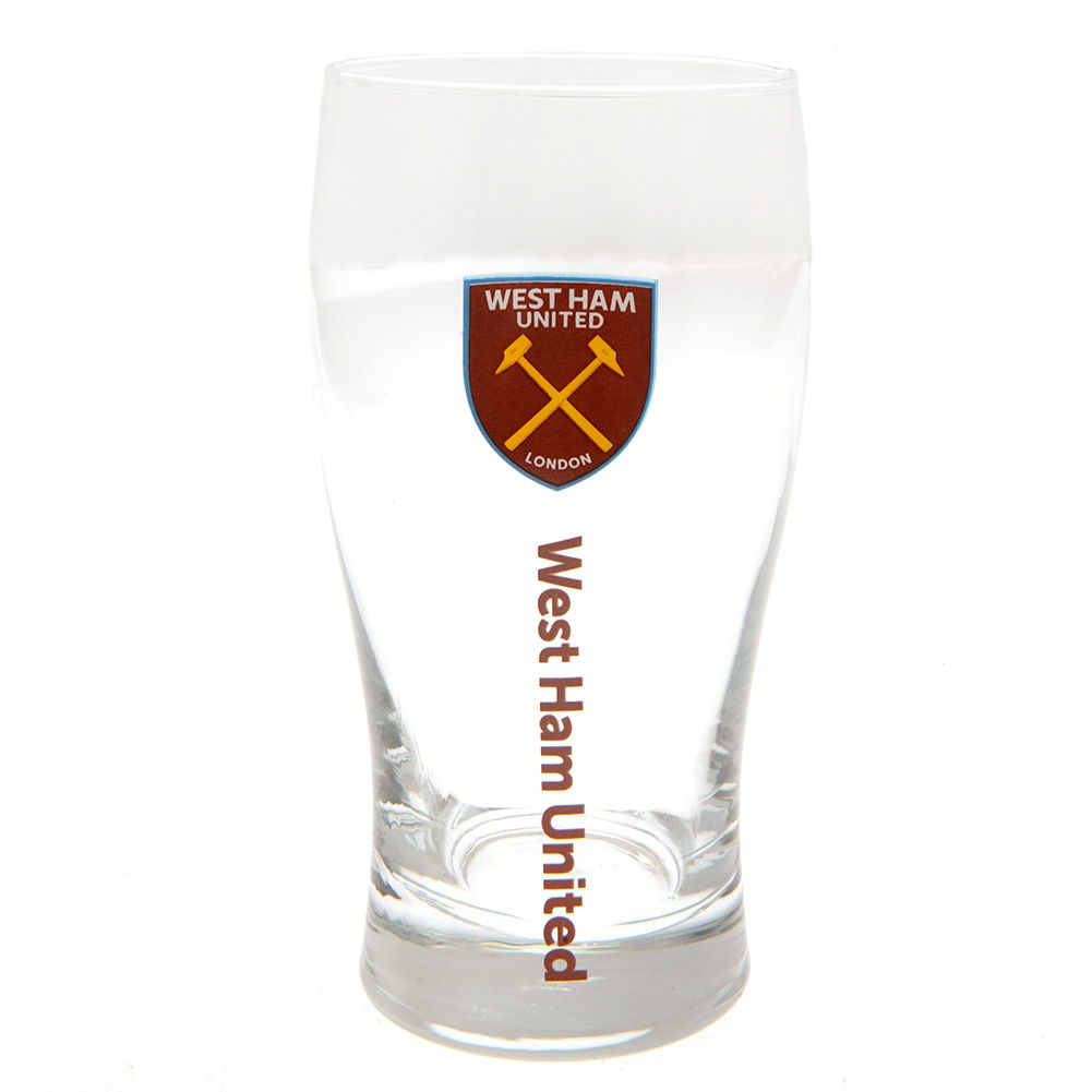 West Ham United FC Tulip Pint Glass West Ham United FC Tulip Pint Glass