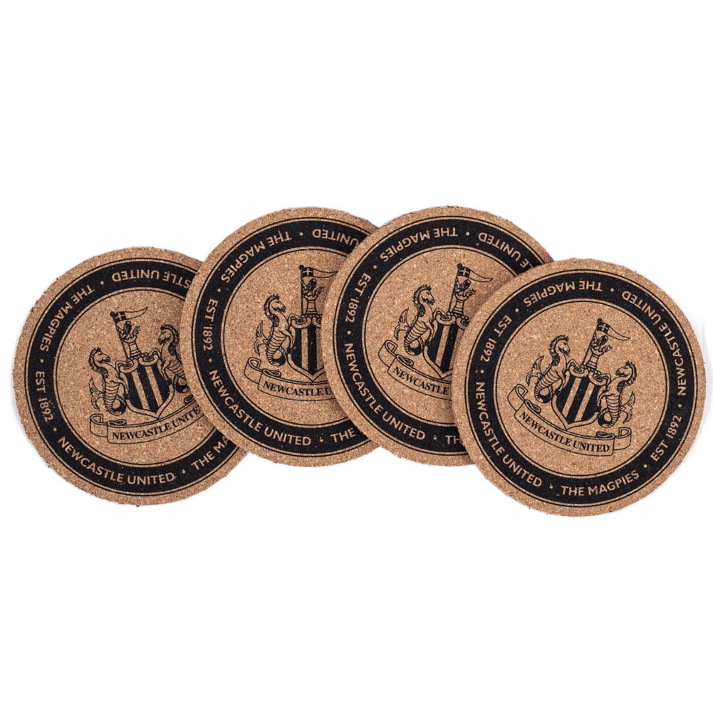 Newcastle United FC 4pk Coaster Set Newcastle United FC 4pk Coaster Set