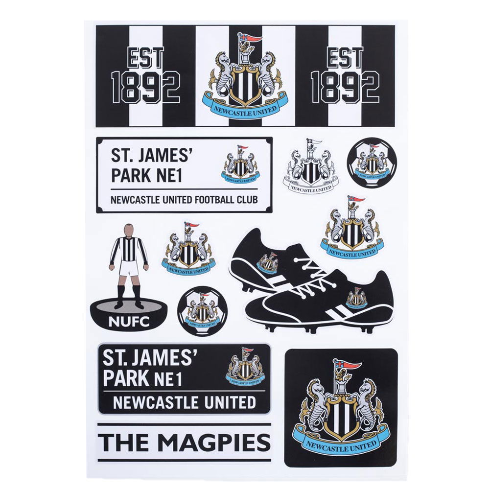 Newcastle United FC A4 Sticker Set Newcastle United FC A4 Sticker Set