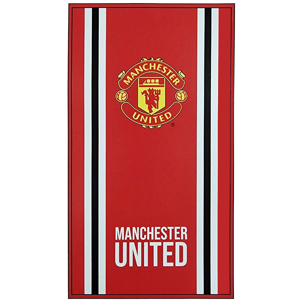Manchester United FC Core Stripe Towel Manchester United FC Core Stripe Towel