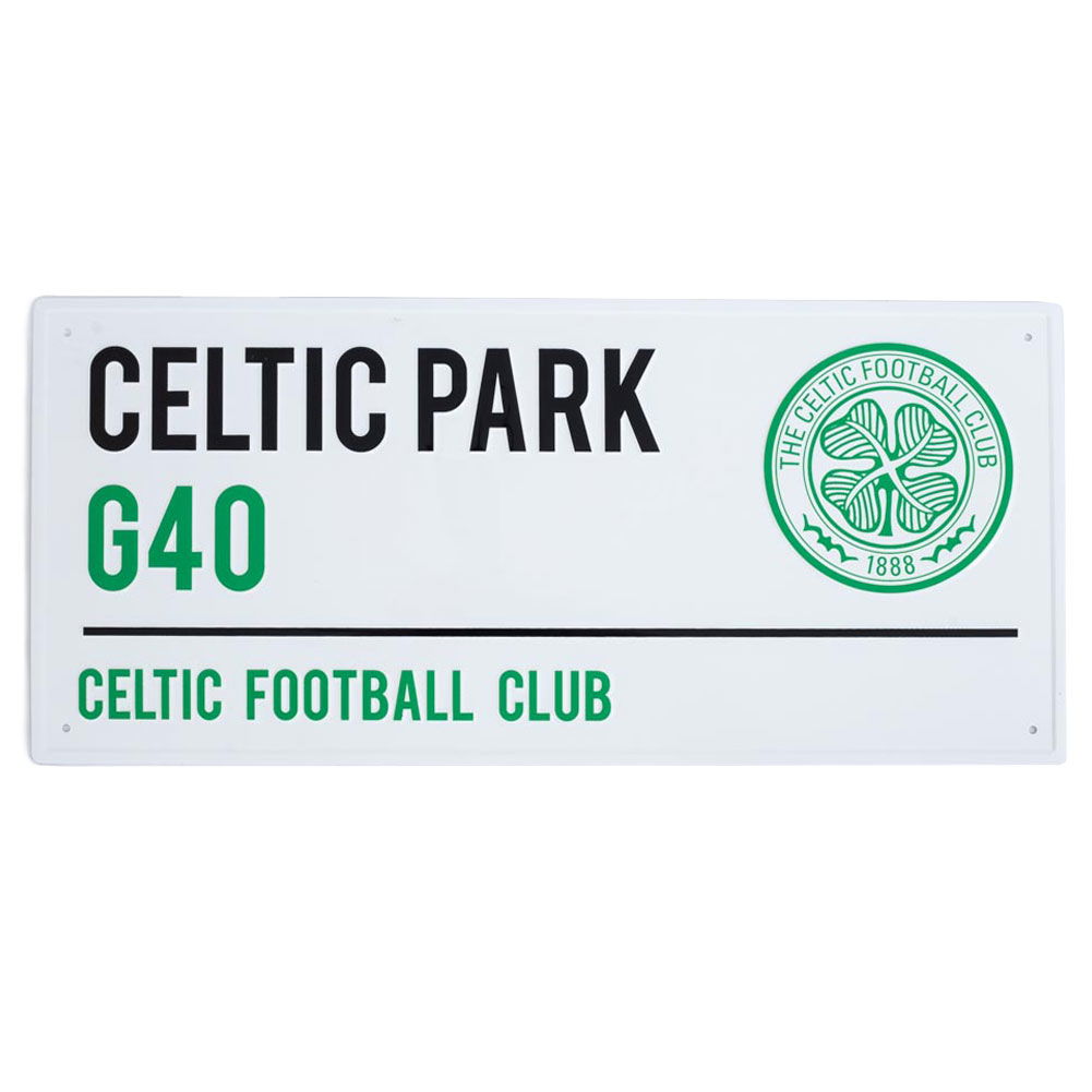 Celtic FC White Street Sign Celtic FC White Street Sign