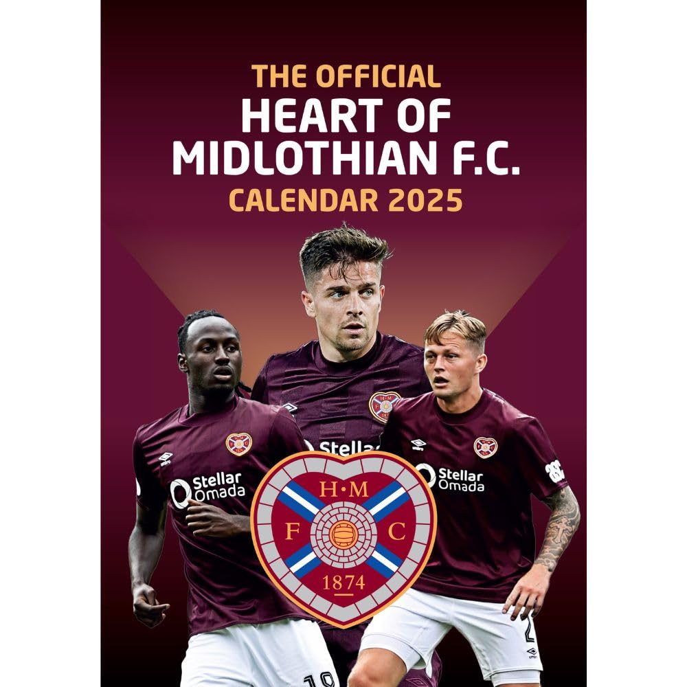 Hearts FC A3 Calendar 2025 Hearts FC A3 Calendar 2025