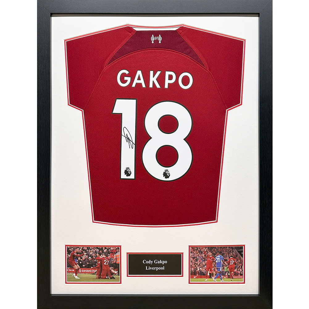 Liverpool FC Gapko Signed Shirt (Framed) Liverpool FC Gapko Signed Shirt (Framed)