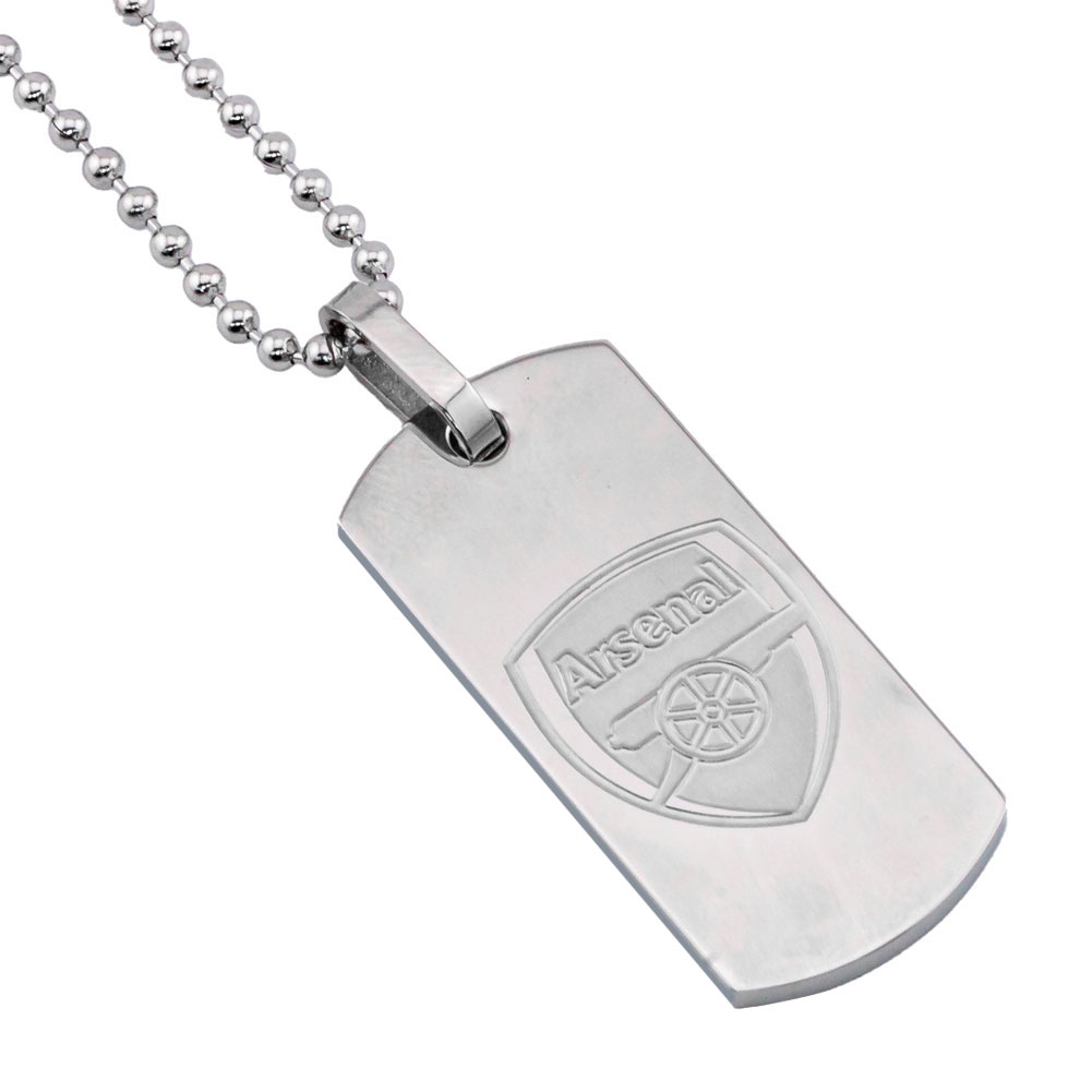Arsenal FC Slim Dog Tag & Chain Arsenal FC Slim Dog Tag & Chain