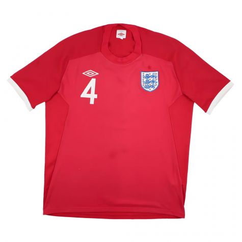 England 2010-11 Away Shirt (XL) Gerrard #4 (Good) England 2010-11 Away Shirt (XL) Gerrard #4 (Good)