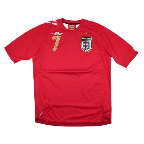 England 2006-08 Away Shirt (M) #7 (Excellent) England 2006-08 Away Shirt (M) #7 (Excellent)