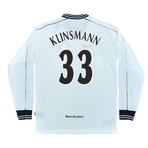 1997-1999 Tottenham Home LS Pony Retro Shirt (Klinsmann 33) 1997-1999 Tottenham Home LS Pony Retro Shirt (Klinsmann 33)