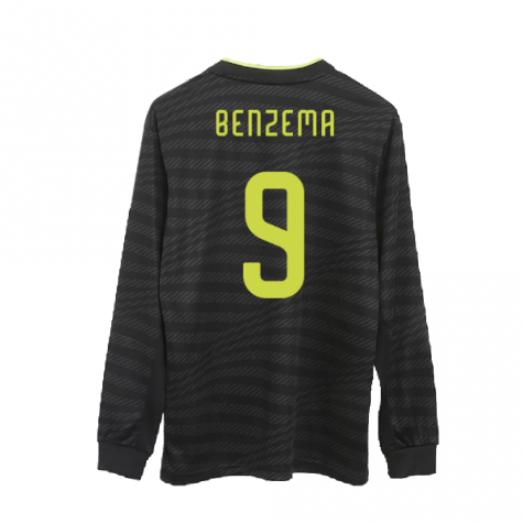 2022-2023 Real Madrid Authentic Long Sleeve Third Shirt (BENZEMA 9) 2022-2023 Real Madrid Authentic Long Sleeve Third Shirt (BENZEMA 9)