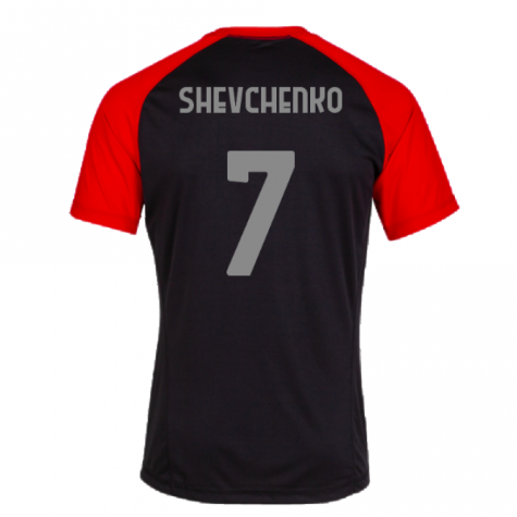 2023-2024 AC Milan Casuals Tee (Black) (Shevchenko 7) 2023-2024 AC Milan Casuals Tee (Black) (Shevchenko 7)