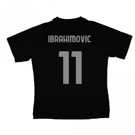 2023-2024 AC Milan Pre-Match Jersey (Black) (Ibrahimovic 11) 2023-2024 AC Milan Pre-Match Jersey (Black) (Ibrahimovic 11)