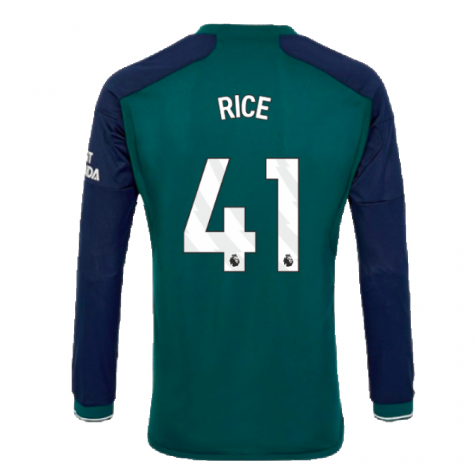 2023-2024 Arsenal Long Sleeve Third Shirt (Rice 41) 2023-2024 Arsenal Long Sleeve Third Shirt (Rice 41)