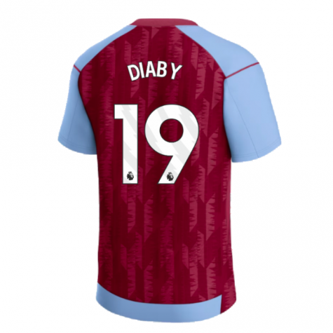 2023-2024 Aston Villa Home Shirt (Kids) (Diaby 19) 2023-2024 Aston Villa Home Shirt (Kids) (Diaby 19)