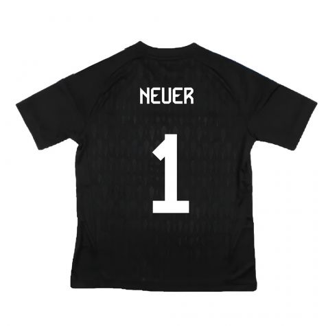 2023-2024 Bayern Munich Goalkeeper Shirt (Black) - Kids (NEUER 1) 2023-2024 Bayern Munich Goalkeeper Shirt (Black) - Kids (NEUER 1)