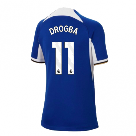 2023-2024 Chelsea Home Shirt (Kids) (DROGBA 11) 2023-2024 Chelsea Home Shirt (Kids) (DROGBA 11)