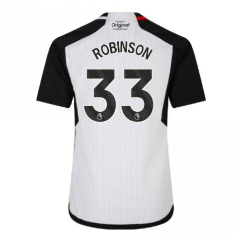 2023-2024 Fulham Home Shirt (Kids) (Robinson 33) 2023-2024 Fulham Home Shirt (Kids) (Robinson 33)
