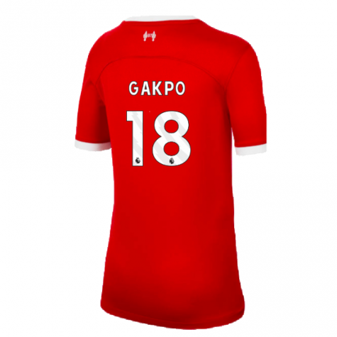 2023-2024 Liverpool Home Shirt (Kids) (Gakpo 18) 2023-2024 Liverpool Home Shirt (Kids) (Gakpo 18)