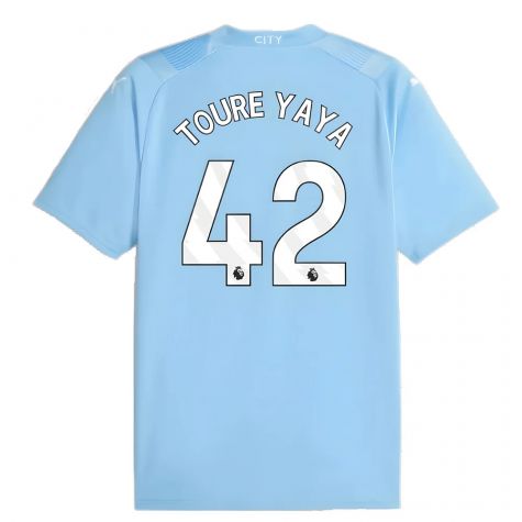 2023-2024 Man City Home Shirt (TOURE YAYA 42) 2023-2024 Man City Home Shirt (TOURE YAYA 42)