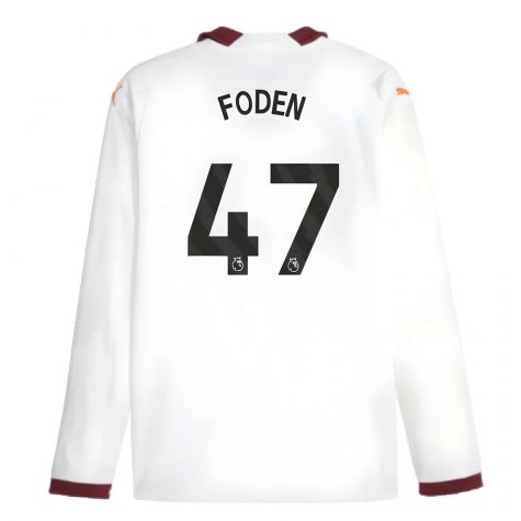 2023-2024 Man City Long Sleeve Away Shirt (FODEN 47) 2023-2024 Man City Long Sleeve Away Shirt (FODEN 47)