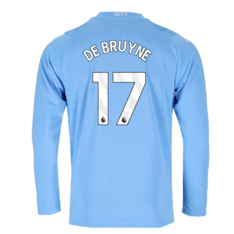 2023-2024 Man City Long Sleeve Home Shirt (DE BRUYNE 17) 2023-2024 Man City Long Sleeve Home Shirt (DE BRUYNE 17)