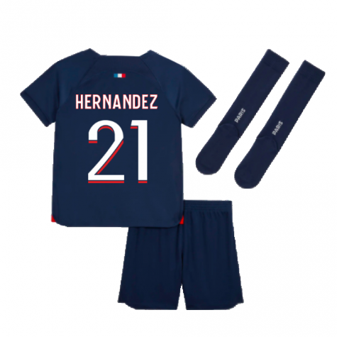2023-2024 PSG Home Mini-Kit (Hernandez 21) 2023-2024 PSG Home Mini-Kit (Hernandez 21)