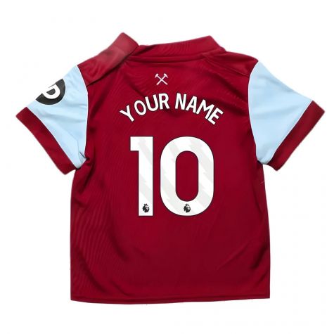 2023-2024 West Ham Home Baby Kit (Your Name) 2023-2024 West Ham Home Baby Kit (Your Name)