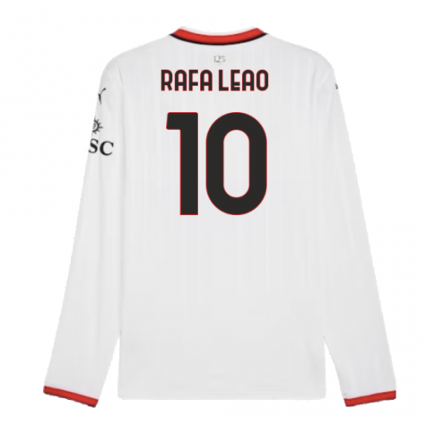 2024-2025 AC Milan Away Long Sleeve Shirt (Rafa Leao 10) 2024-2025 AC Milan Away Long Sleeve Shirt (Rafa Leao 10)