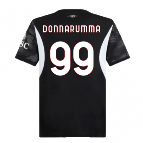2024-2025 AC Milan Home Goalkeeper Shirt (Black) (DONNARUMMA 99) 2024-2025 AC Milan Home Goalkeeper Shirt (Black) (DONNARUMMA 99)
