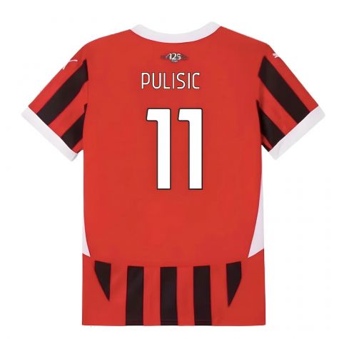 2024-2025 AC Milan Home Shirt (Kids) (Pulisic 11) 2024-2025 AC Milan Home Shirt (Kids) (Pulisic 11)