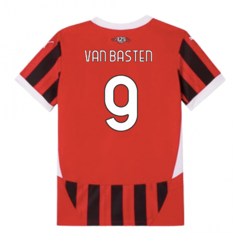 2024-2025 AC Milan Home Shirt (Kids) (Van Basten 9) 2024-2025 AC Milan Home Shirt (Kids) (Van Basten 9)
