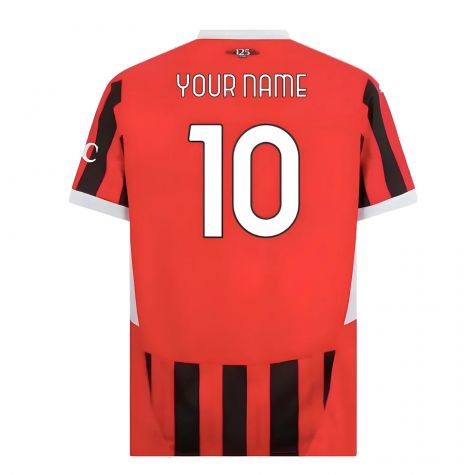 2024-2025 AC Milan Home Shirt (Your Name) 2024-2025 AC Milan Home Shirt (Your Name)