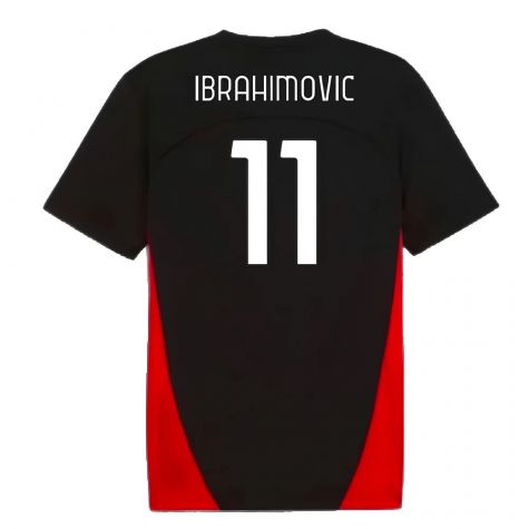 2024-2025 AC Milan Training Shirt (Black) (Ibrahimovic 11) 2024-2025 AC Milan Training Shirt (Black) (Ibrahimovic 11)