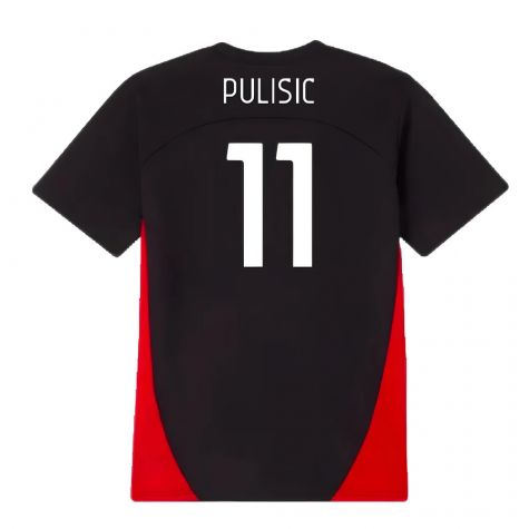2024-2025 AC Milan Training Shirt (Black) - Kids (Pulisic 11) 2024-2025 AC Milan Training Shirt (Black) - Kids (Pulisic 11)